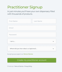 Practitioner Signup