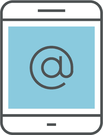 internet on a tablet icon