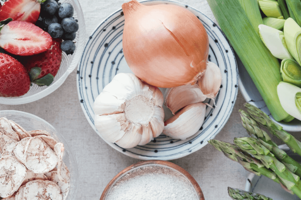 variety of vegetables and fruits on a table