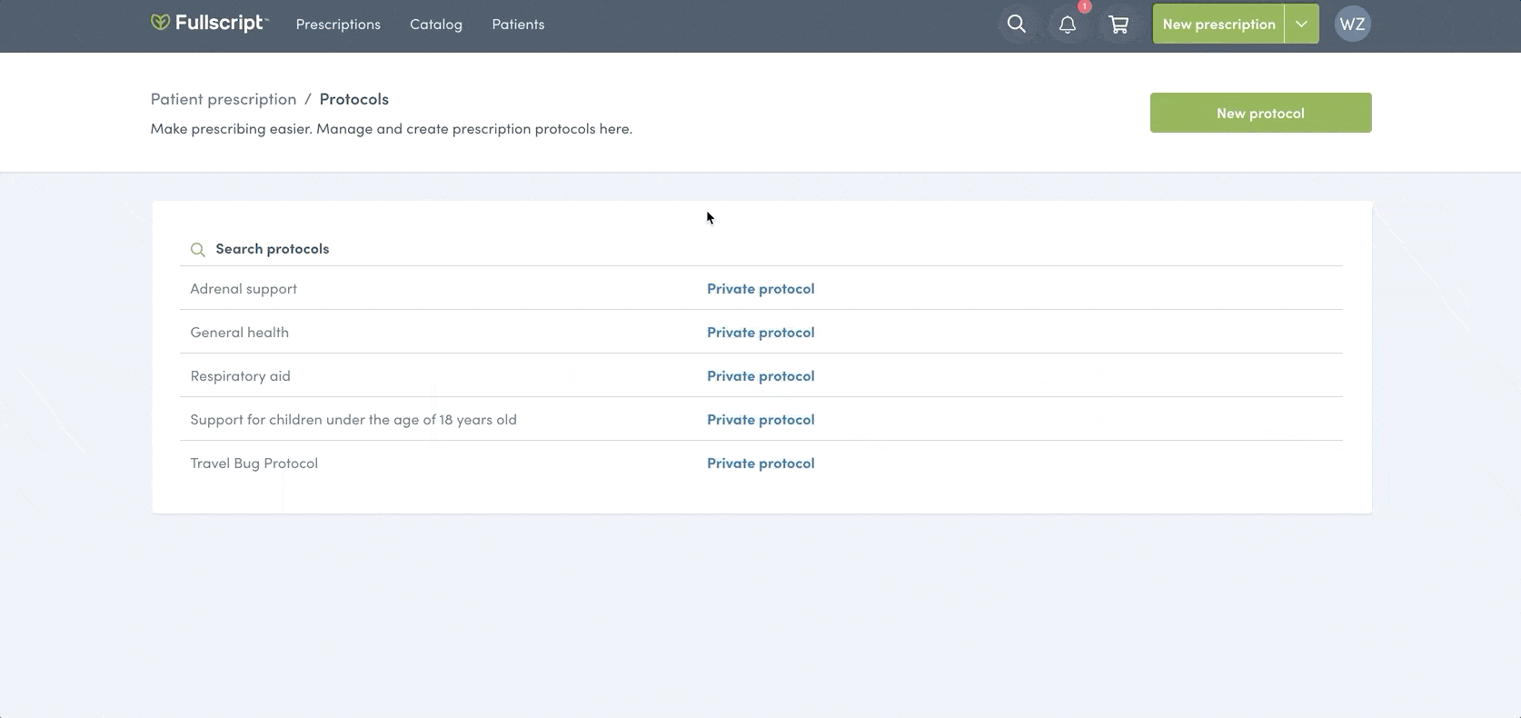 walkthrough of sharing private protocols with patients