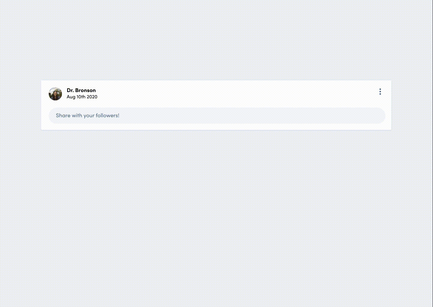 walkthrough of sharing a message on a private social channel