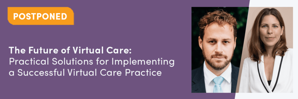 practical solutions for implementing a successful virtual care practice event postponed poster
