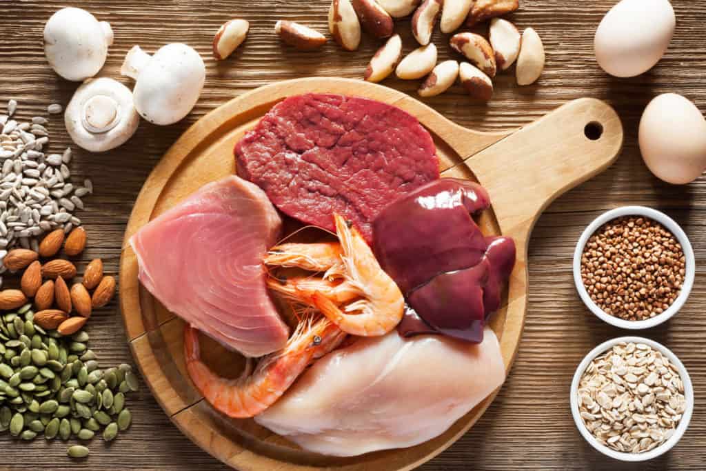 A diverse whole food spread