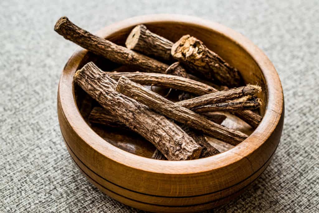 Medicinal herbs in a bowl