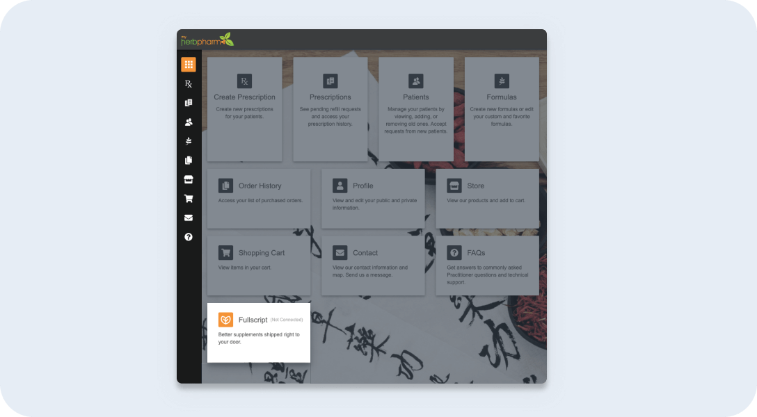MyherbPharmintegrations partner interface