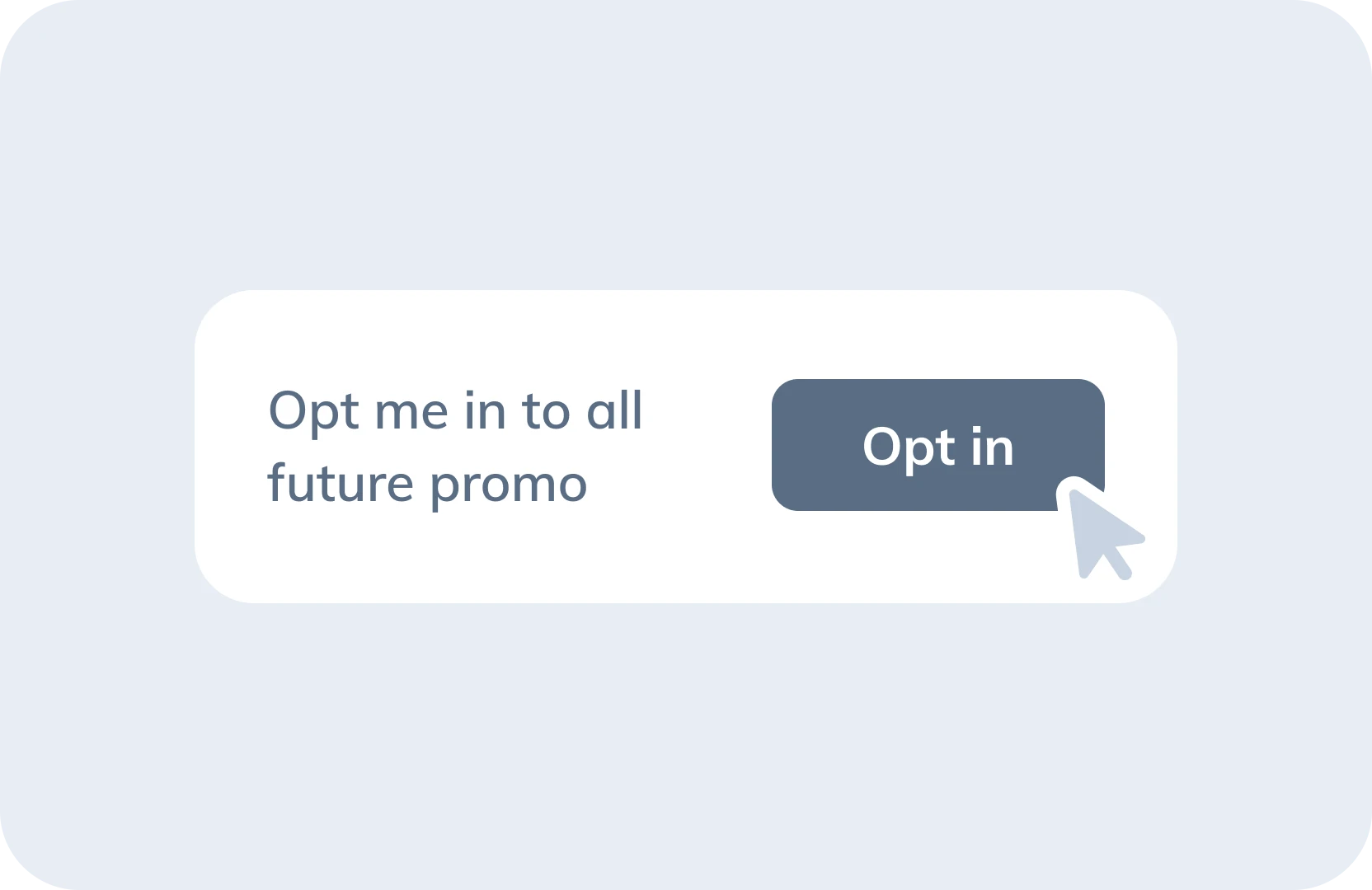 Patient promo opt-in
